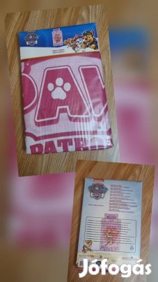 Mancs őrjárat mintás kislány ovis méretű ágyneműhuzat