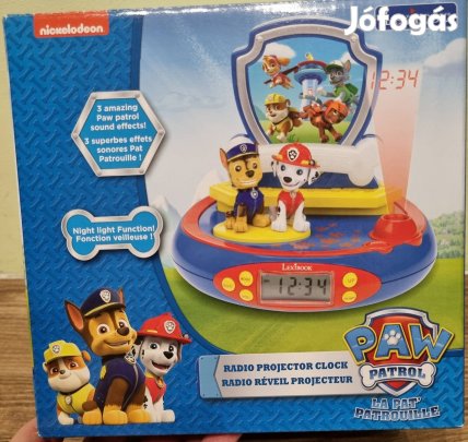 Mancs őrjárat rádiós ébresztőóra projektorral