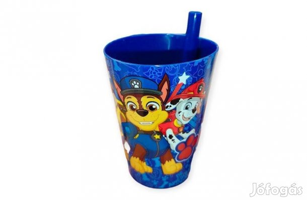 Mancs őrjárat szívószálas pohár 230 ml