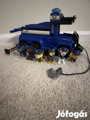 Mancsőrjárat Chase járgány figurákkal 