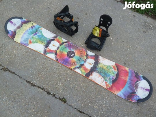 Mandala tanuló Rocker snowboard lap kötés eladó. Domború az alja ezért
