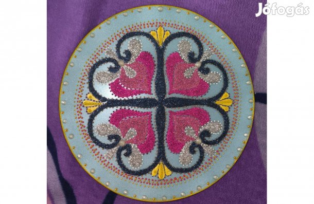 Mandala üvegfestészet kézműves