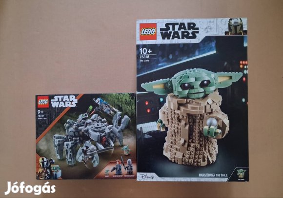 Mandalorian bontatlan Star wars LEGO 75361 Pókdroid + 75318 A Gyermek