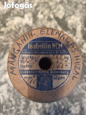 Manganin ellenálláshuzal - Isabellin - 0,10