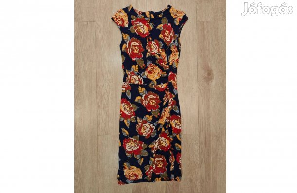 Mango MNG Suit virágmintás testhezálló elegáns midi ruha (M)