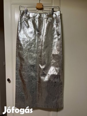 Mango ezüst midi szoknya