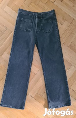 Mango fekete bőszárú farmer 42-es 