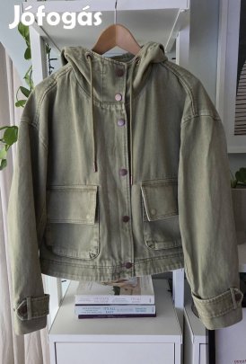 Mango khaki színű farmerdzseki M/L