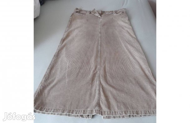 Mango vajszínű kord szoknya