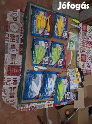 Mann's gumik, wobblerek, plasztik csalik