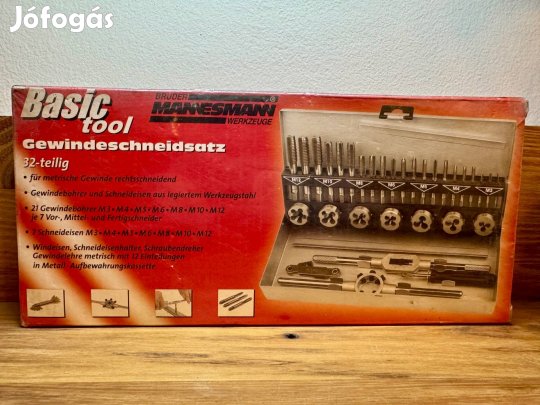 Mannesmann 32 részes menetvágó készlet - Új - Bontalan