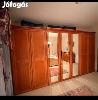 Manó bútor Alen cseresznye színű extra hosszú ruhás szekrény Országos 