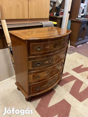 Manó bútor Badü intarziás fiókos komód Országos kiszállítás