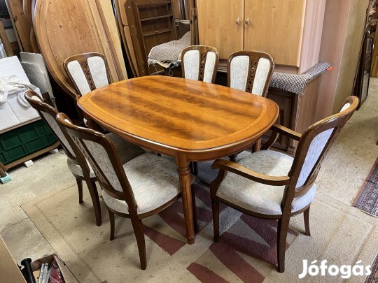 Manó bútor Burgi étkező asztal 6 székkel Országos kiszállítás