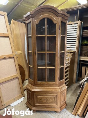 Manó bútor Eki tölgyfa frontos sarok vitrin Országos kistállítás