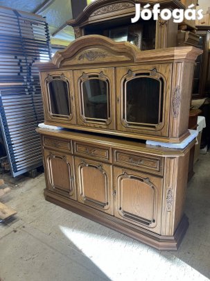 Manó bútor Entri tölgy frontos komód vitrin Országos kiszállítás