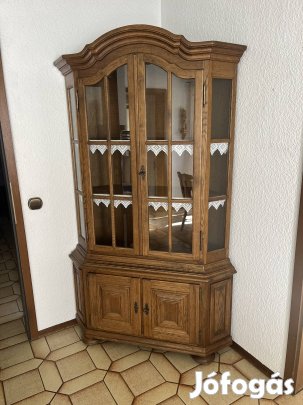 Manó bútor Mekken tölgyfa frontos sarok vitrin Országos szállítás