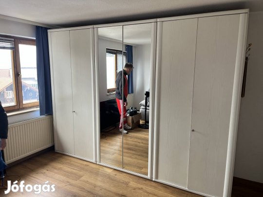 Manó bútor Ober világos gardrób ruhás szekrény Országos szállítás