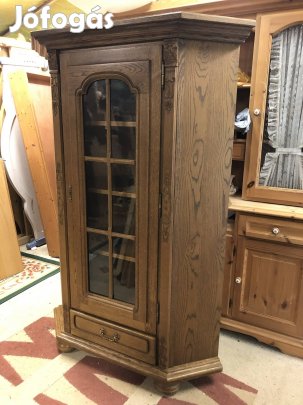 Manó bútor Peter tölgy frontos sarok vitrin Országos kiszállítás