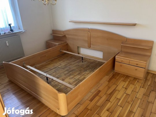 Manó bútor Rózen tömör fa komplett hálószoba Ország -foglalózva