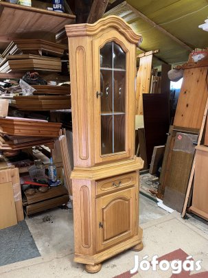Manó bútor Tölzi tölgyfa frontos sarok vitrin Országos -foglalózva 