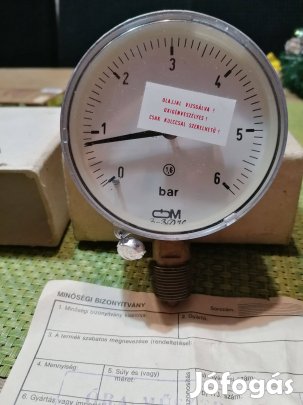 Manométer, nyomásmérő 1983-ból