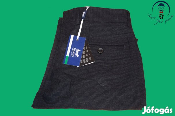 Manso (Slim Fit) új, alkalmi, férfi nadrág 2 (méret:40-M)