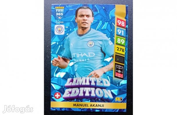 Manuel Akanji Manchester City Limited Edition focis kártya FIFA 2025