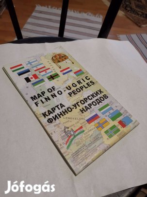 Map of finno-ugric peoples - finnugor népek / nyelv térképe - ritka!