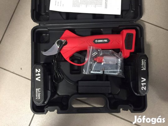 Mar-Pol M83009 Akkumulátoros metszőolló 21V 2x2Ah