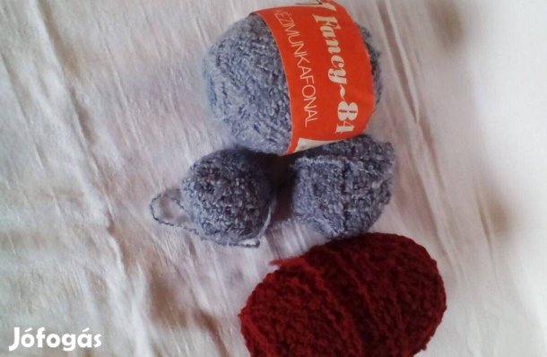 Maradék buklé fonal barna , szürke színű