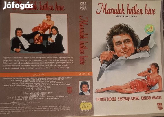 Maradok hűtlen híve - vígjáték vhs - nagytok