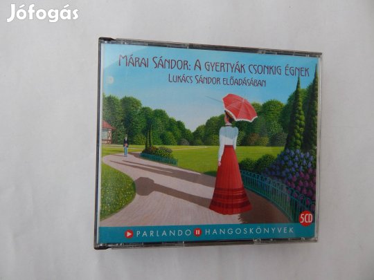 Márai Sándor A Gyertyák Csonkig Égnek Hangoskönyv 5 CD Lemez
