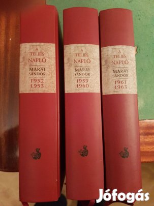 Márai sándor: A teljes naplóból 3 kötet