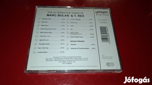 Marc Bolen & T-Rex Alternative Cd 