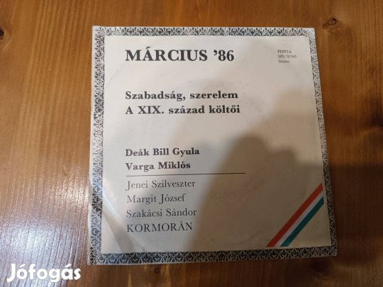 Március '86 bakelit hanglemez (SP) eladó