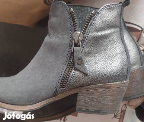 Marco Tozzi 39 acélkék csizma