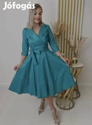 Margó türkizzöld koktélruha