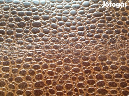 Marhabőr krokodil Mintás konyak barna