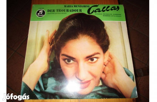 Maria Callas Der Troubadour bakelit hanglemez eladó