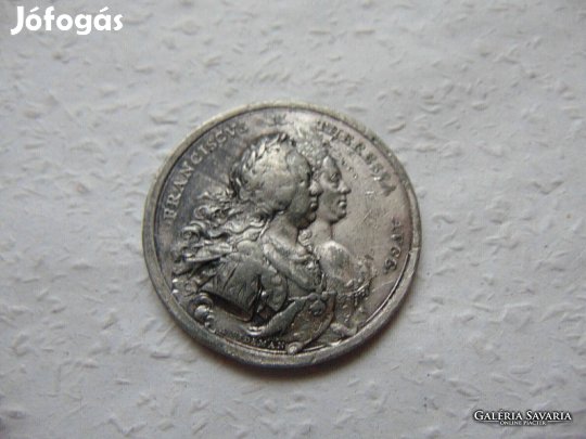 Mária Terézia nagy emlékmedál zink