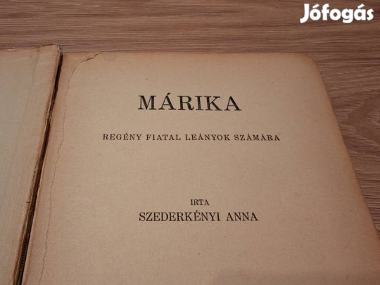 Márika: Szederkényi Anna regénye