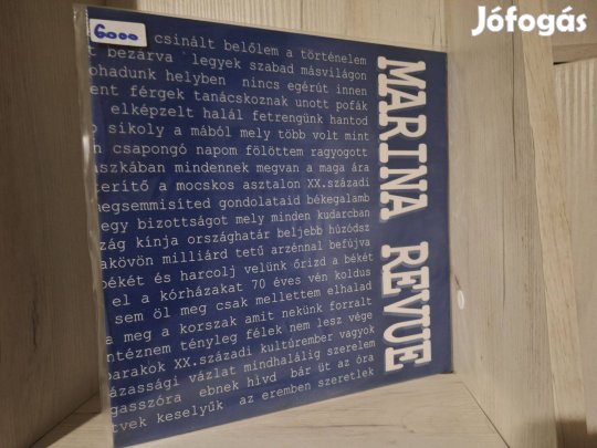 Marina Revue - Sikoly A Mából LP Vinyl Bakelit lemez VG+