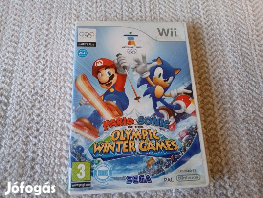 Mario & Sonic at the Olympic Winter Games eredeti Nintendo Wii játék