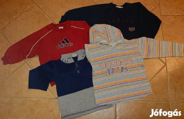 Márkás 104-110-es méretű pamut pulóverek egy csomagban négy db