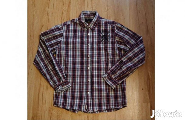 Márkás 146-152-es divatos kockás ing