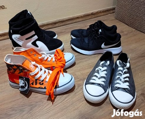 Márkás cipők és táska / Nike, Tamaris, Converse