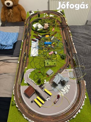 Marklin Z terepasztal és szerelvények - vasútmodell - Z méret - 1:220