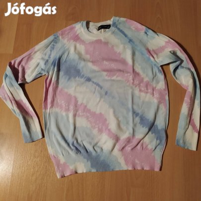 Marks&Spencer kék fehér rózsaszín női pulóver S