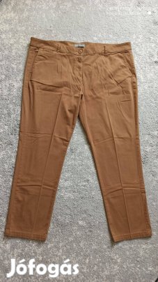 Marks & Spencer barna sztreccs vászon nagy méretű nadrág 50-es